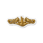 Die-Cut Magnet - Navy - Badge - Submarine Warfare wo txt - Officer - 3D - Enhanced