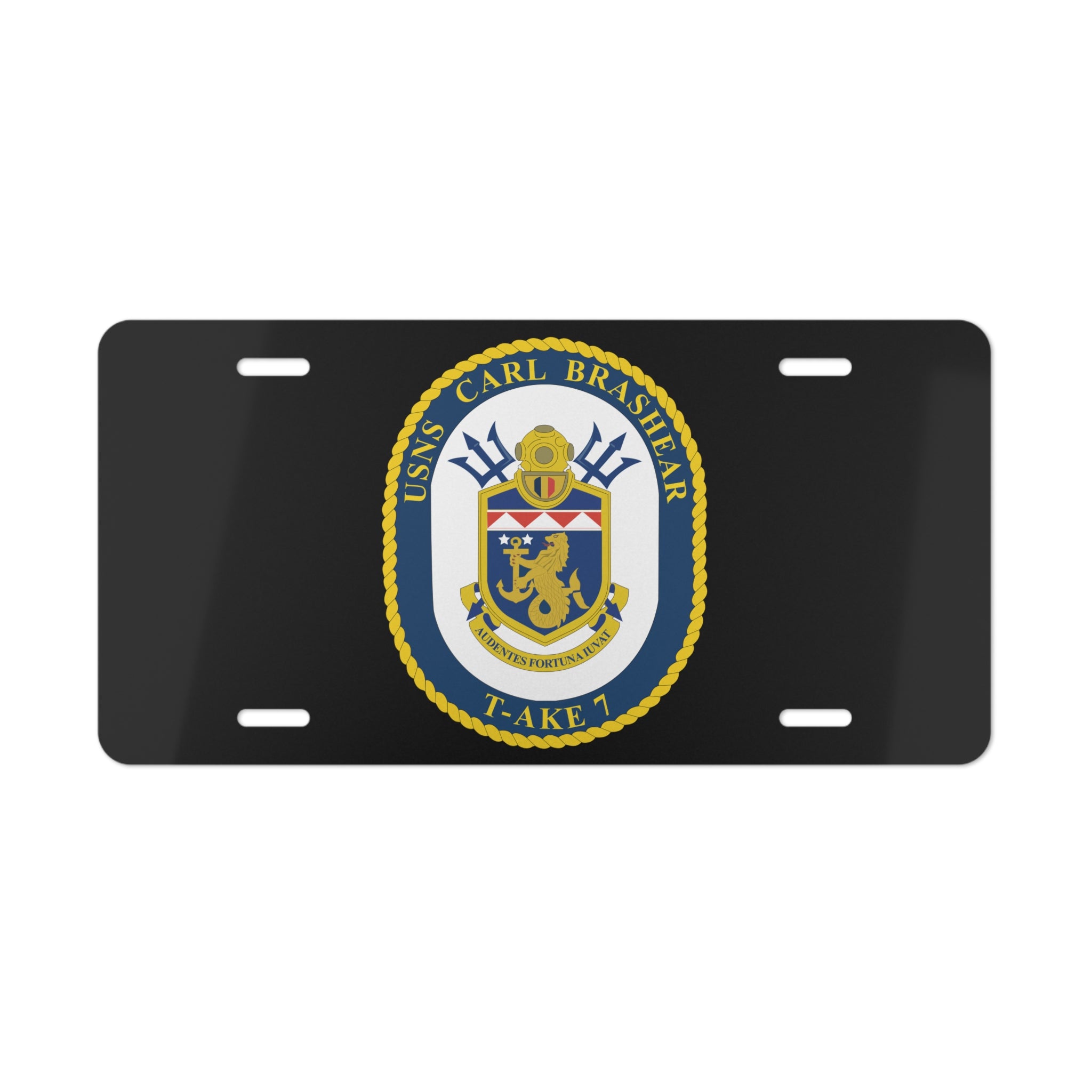Vanity License Plate - Navy - USNS Carl Brashear (T-AKE 7) wo txt