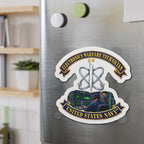 Die-Cut Magnet - Navy - Rate - Electronics Warfare Technician with Scene - 3D - Enhanced