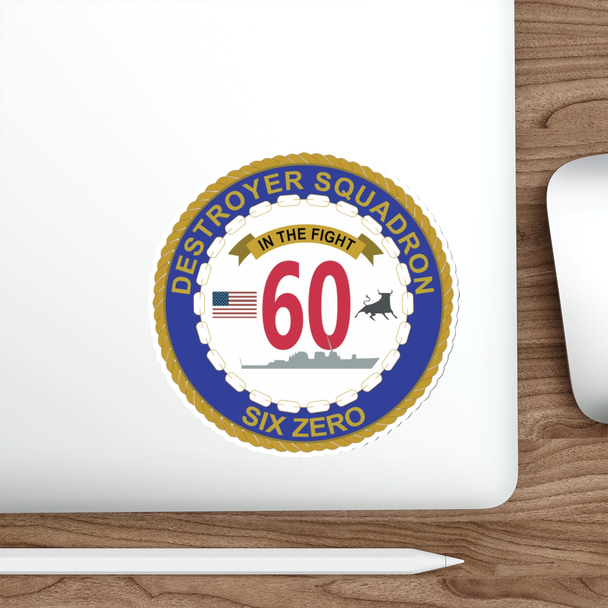 Die-Cut Vinyl Sticker - Navy - Destroyer Squadron 60 wo txt