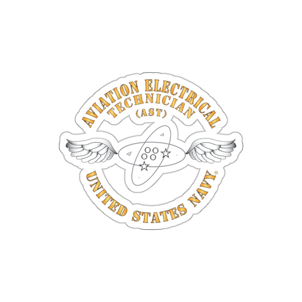 Die-Cut Vinyl Sticker - Navy - Rate - Aviation Electrical Technician (AST)