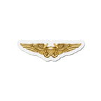 Die-Cut Magnet - Navy - Badge - Naval Flight Officer Wings wo txt - 3D - Enhanced