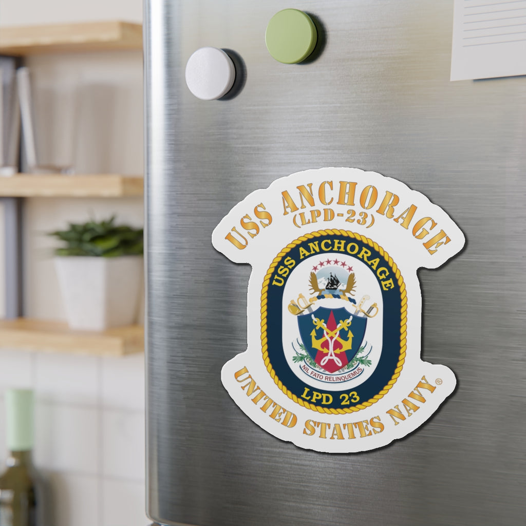 Die-Cut Magnet - Navy - USS Anchorage (LPD-23)