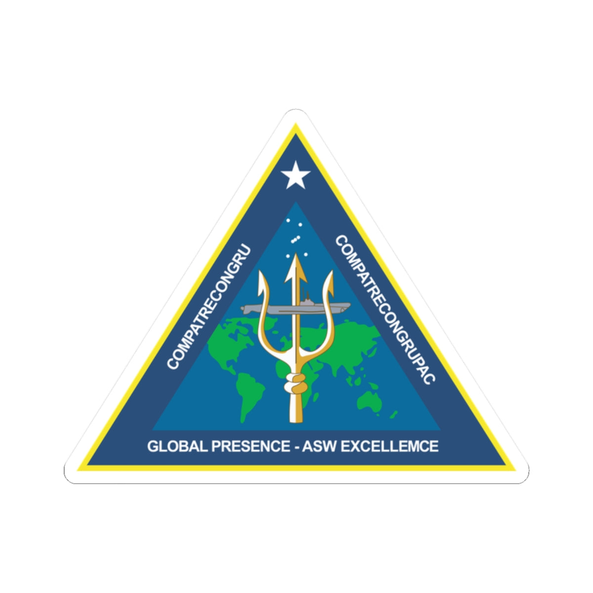 Kiss-Cut Stickers - Navy - Commander, Patrol and Reconnaissance Group - CPRG wo Txt X 300