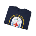 Unisex Heavy Blend™ Crewneck Sweatshirt - Navy - USNS Mercy (T-AH-19) - Crest wo Txt