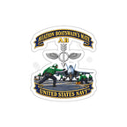 Die-Cut Vinyl Sticker - Navy - Aviation Boatswains Mate Br with AC handler Scene - 3D - Enhanced