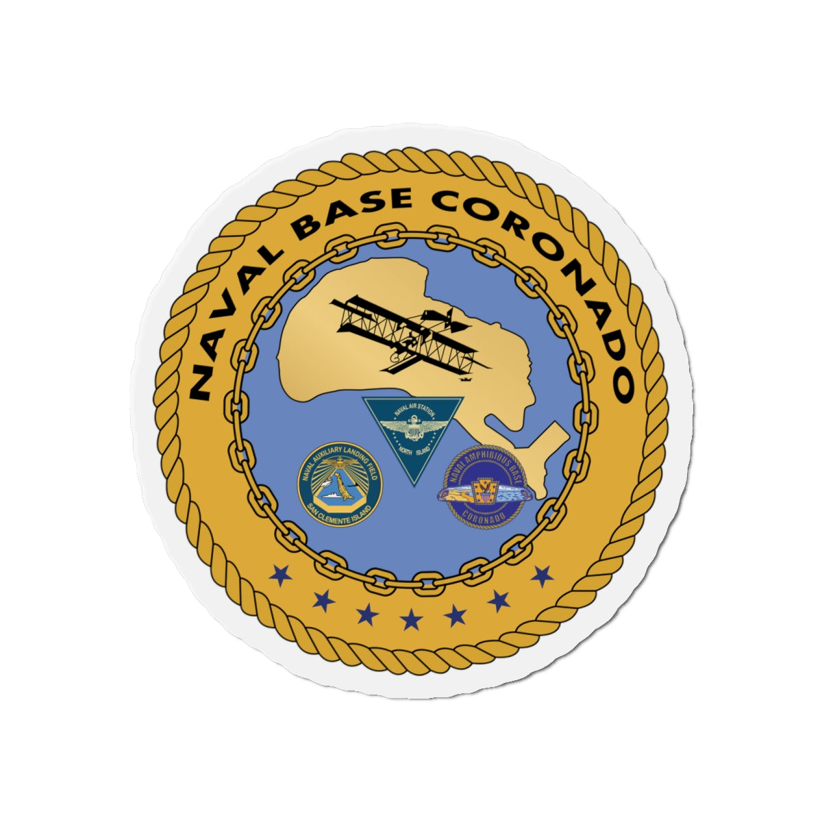 Die-Cut Magnet - Navy - Naval Base Coronado wo txt