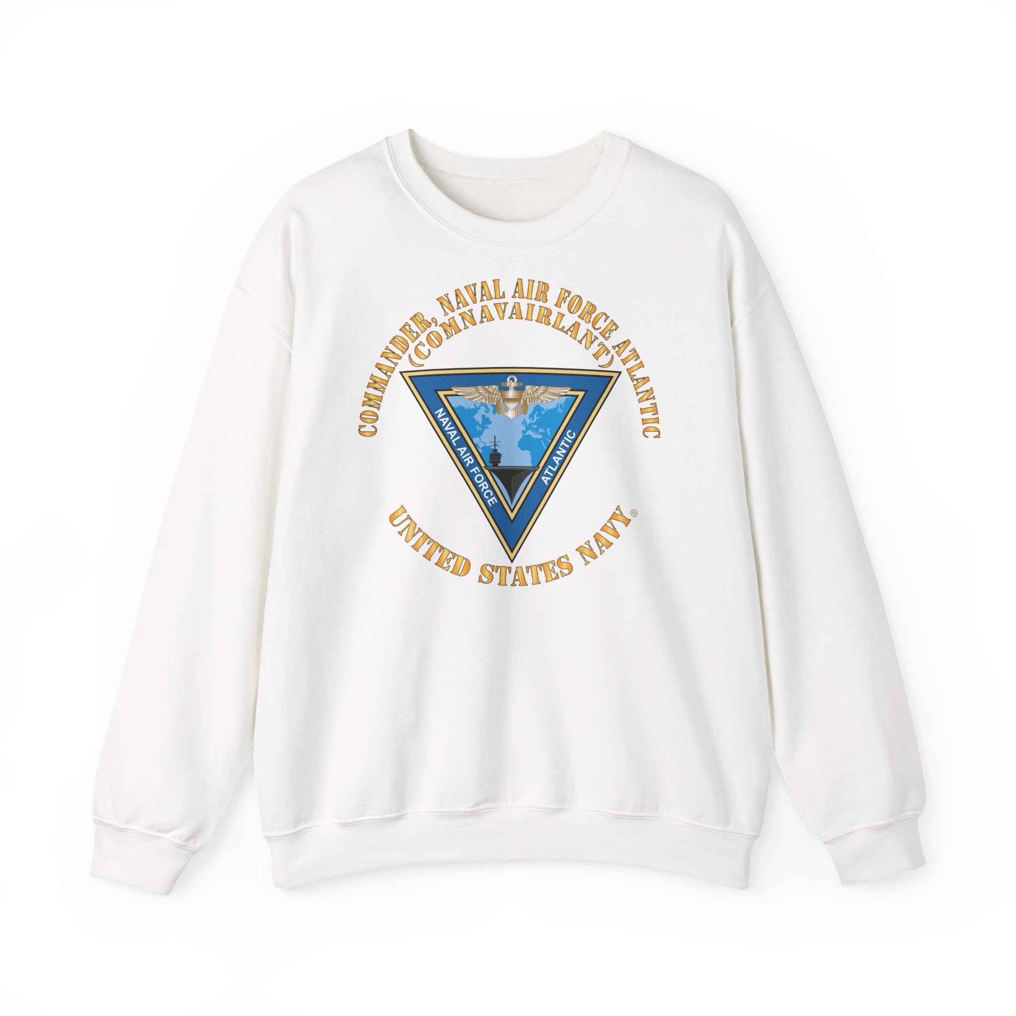Unisex Heavy Blend™ Crewneck Sweatshirt - Navy - Commander, Naval Air Force Atlantic - COMNAVAIRLANT