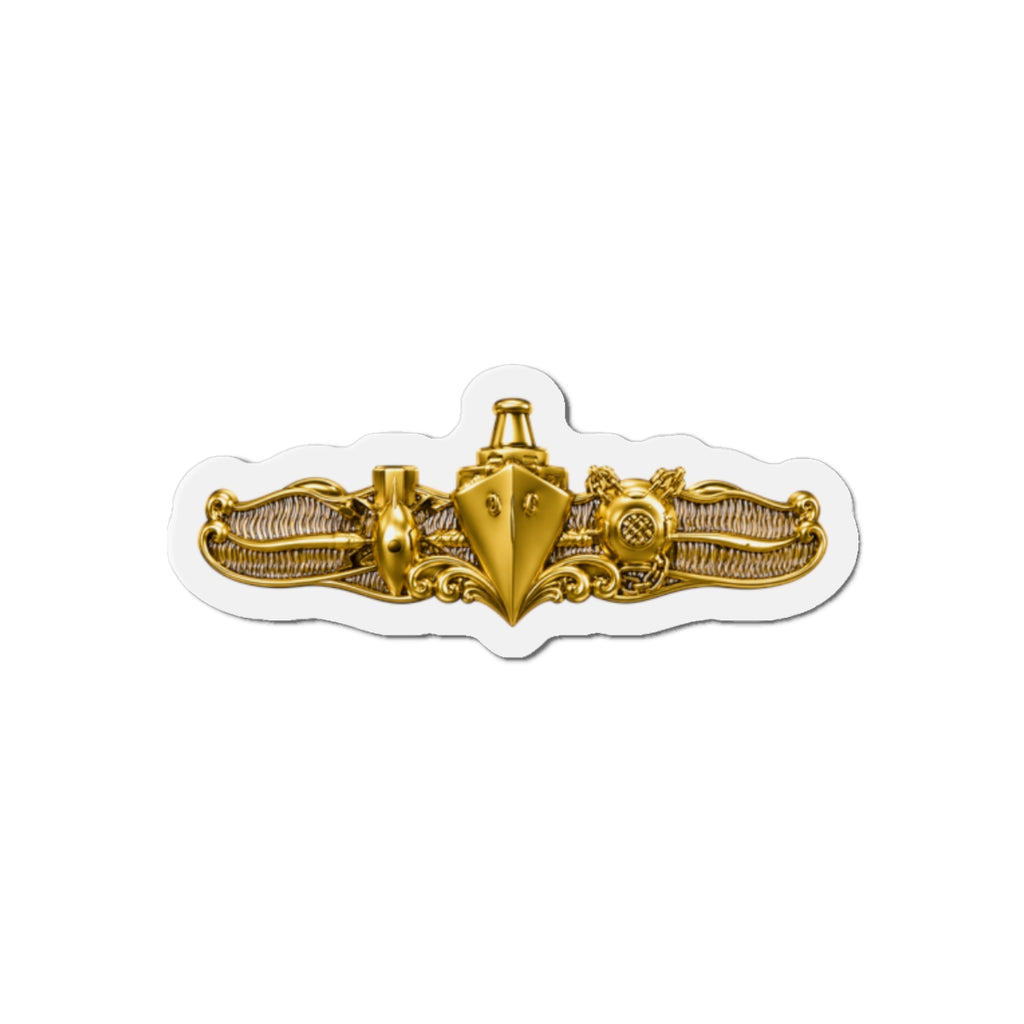 Die-Cut Magnet - Navy - Badge - Special Operations Warfare (SO) wo txt - 3D - Enhanced