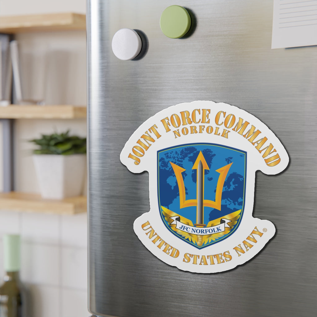 Die-Cut Magnet - Navy - Joint Force Command - Norfolk