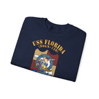Unisex Heavy Blend™ Crewneck Sweatshirt - Navy - USS Florida (SSGN-728)