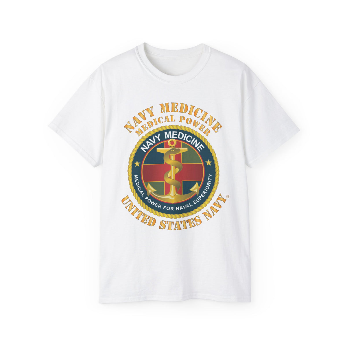 Unisex Ultra Cotton T-Shirt - Navy Medicine - Medical Power for Naval Superiority X 300