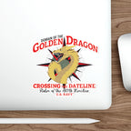 Die-Cut Vinyl Sticker - Navy - Domain of the Golden Dragon wo Txt X 300