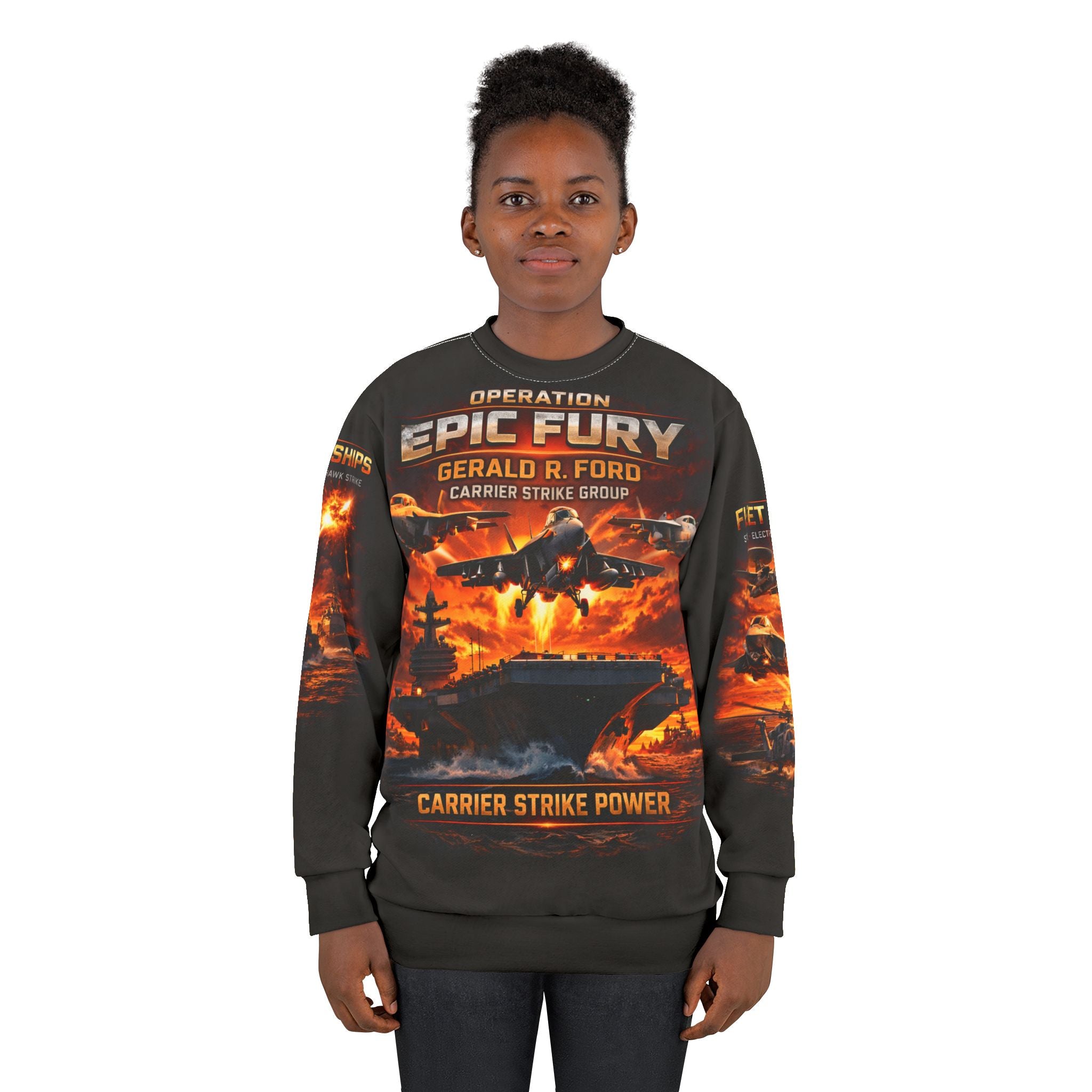 Operation Epic Fury: Gerald R. Ford Carrier Strike Group Sweatshirt