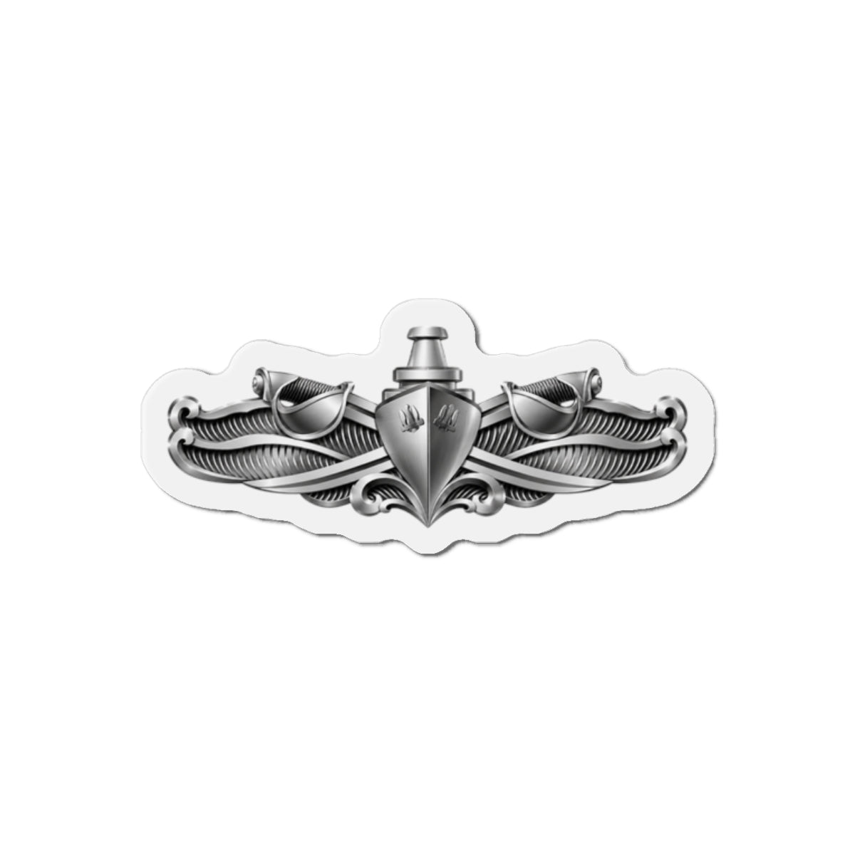 Die-Cut Magnet - Navy - Badge - Enlisted Surface Warfare Specialist (ESWS) wo txt - 3D - Enhanced