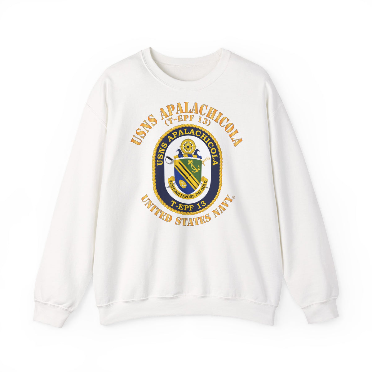 Unisex Heavy Blend™ Crewneck Sweatshirt - Navy - USNS Apalachicola (T-EPF 13)