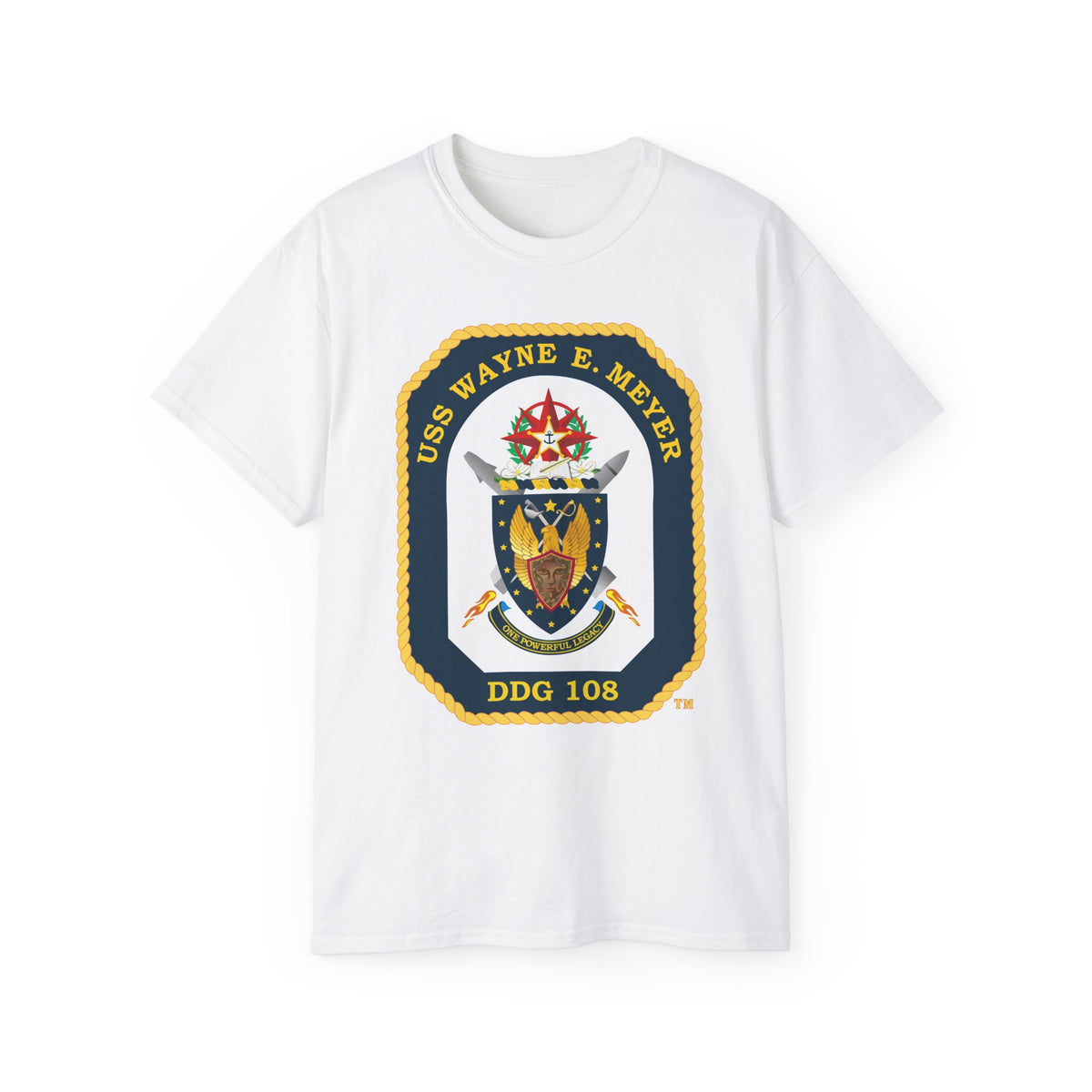 Unisex Ultra Cotton T-Shirt - Navy - USS Wayne E. Meyer (DDG-108) wo txt X 300