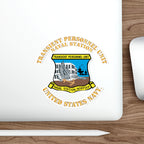 Die-Cut Vinyl Sticker - Navy - Transient Personnel Unit - Naval Station Norfolk