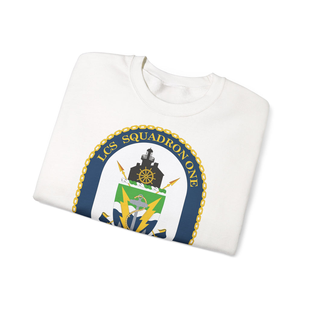 Unisex Heavy Blend™ Crewneck Sweatshirt - Navy - LCS Squadron One (LCSRON 1) wo txt