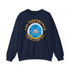 Unisex Heavy Blend™ Crewneck Sweatshirt - USS Dwight D. Eisenhower (CVN-69) Crest with Txt