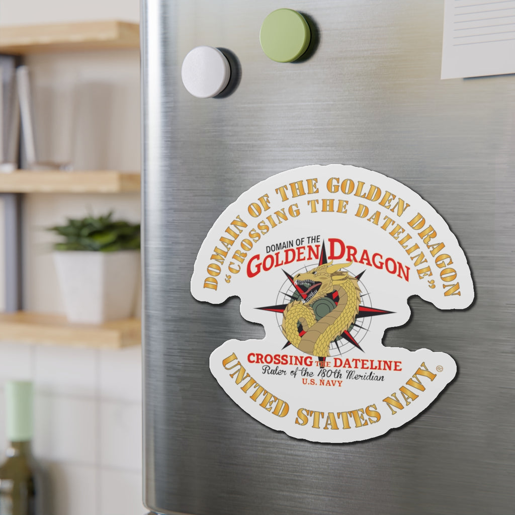 Die-Cut Magnet - Navy - Domain of the Golden Dragon