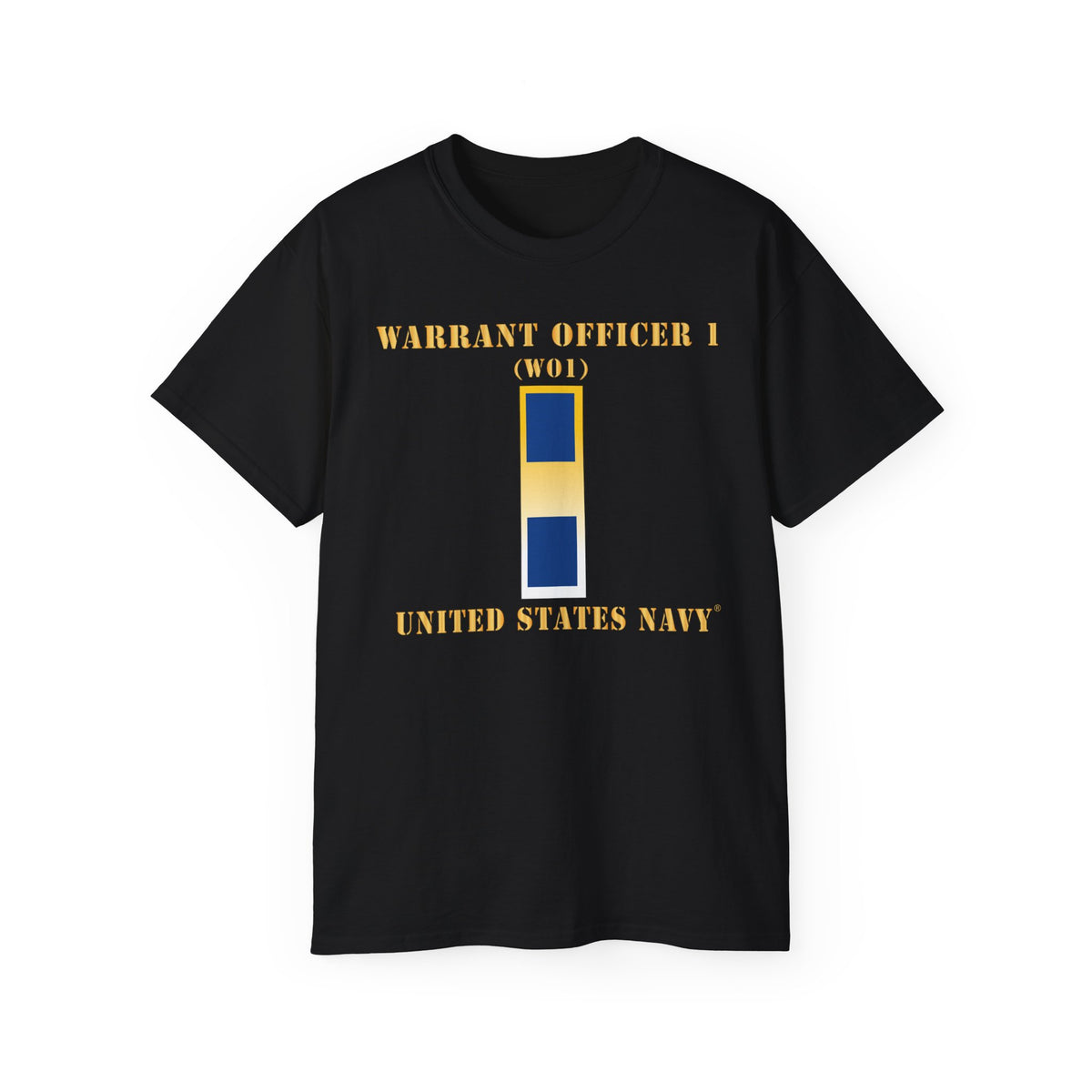 Unisex Ultra Cotton T-Shirt - Navy - Warrant Officer 1 - CW01
