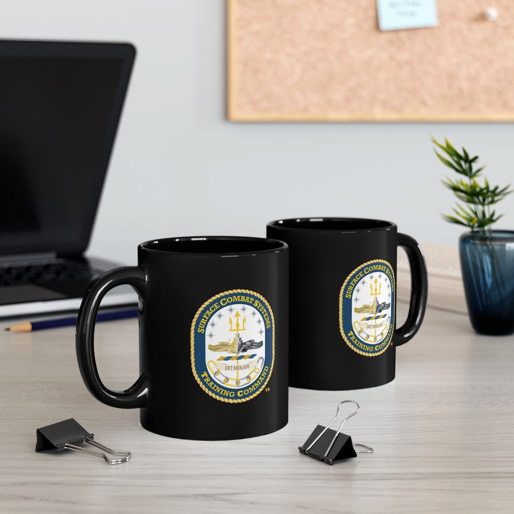 Black Mug (11oz, 15oz) - Navy - Surface Combat Systems Training Command - DET MIDLANT wo Txt X 300