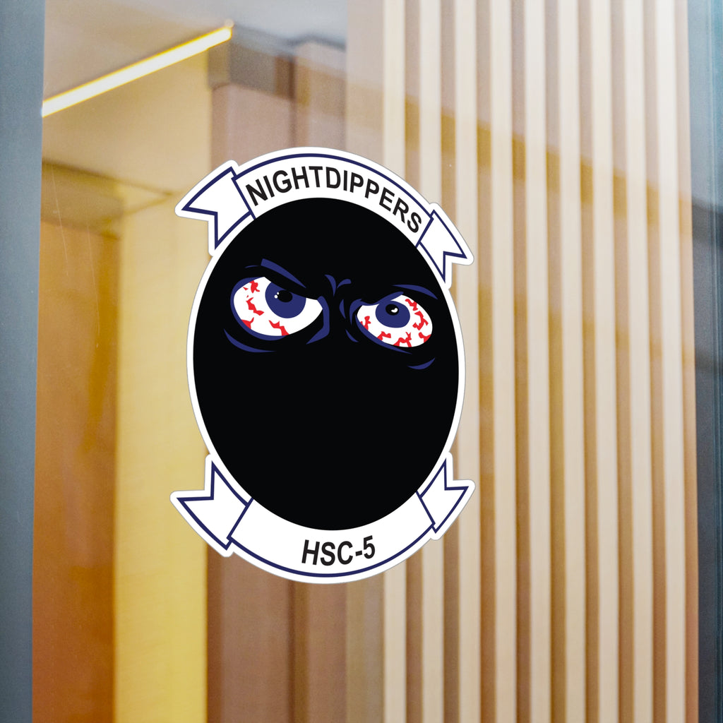 Kiss-Cut Vinyl Decal - Navy - Helicopter Sea Combat Squadron 5 (HSC-5) wo txt