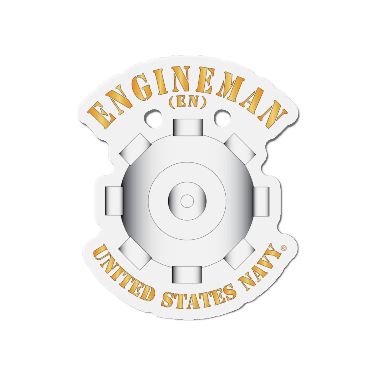 Die-Cut Magnet - Navy - Rate - Engineman (EN)