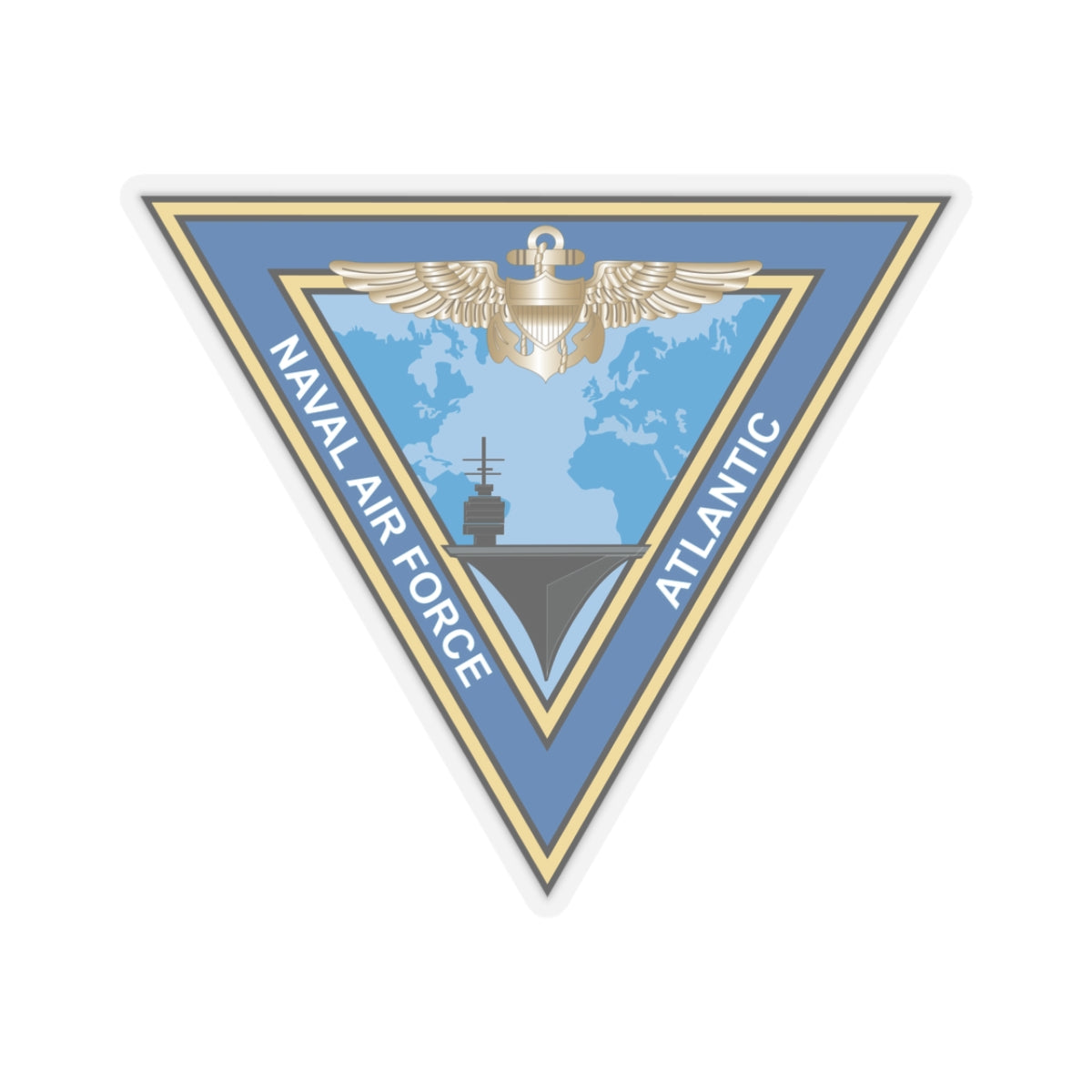 Kiss-Cut Stickers - Navy - Commander, Naval Air Force Atlantic - COMNAVAIRLANT wo Txt