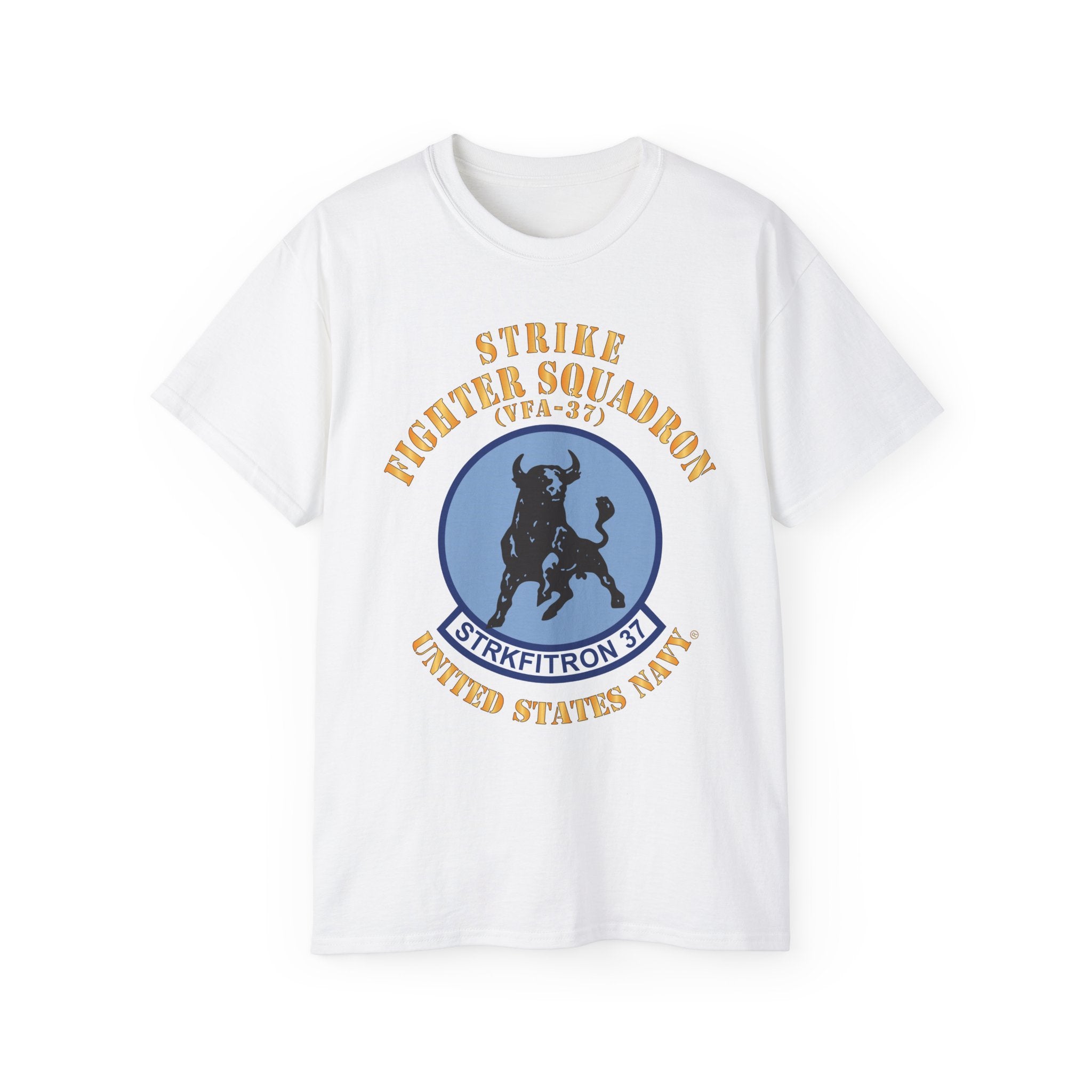 Unisex Ultra Cotton T-Shirt - Navy - Strike Fighter Squadron 37 (VFA-37)