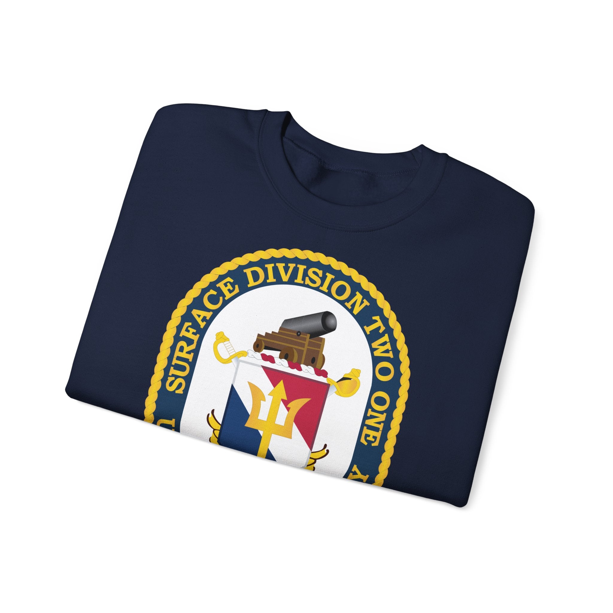 Unisex Heavy Blend™ Crewneck Sweatshirt - Navy - Surface Division 21 wo txt