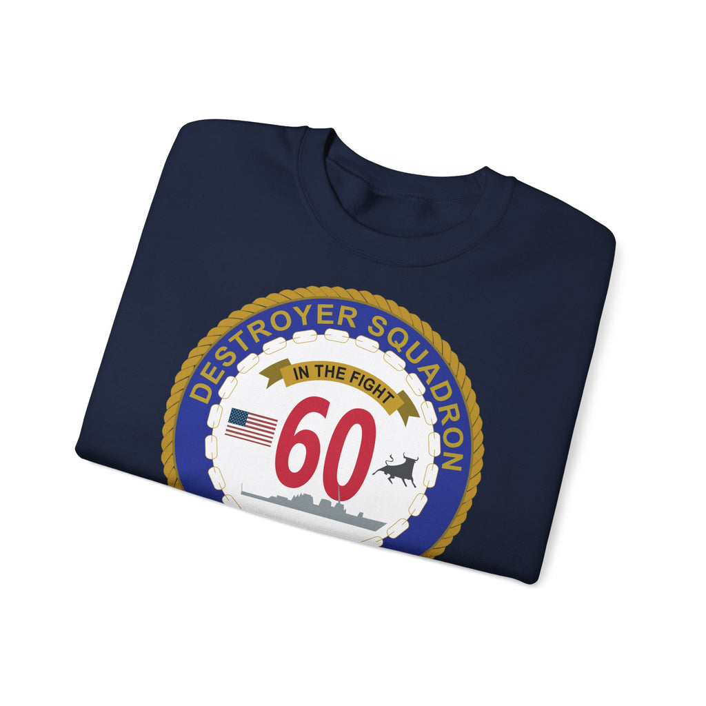 Unisex Heavy Blend™ Crewneck Sweatshirt - Navy - Destroyer Squadron 60 wo txt