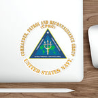 Die-Cut Vinyl Sticker - Navy - Commander, Patrol and Reconnaissance Group - CPRG X 300