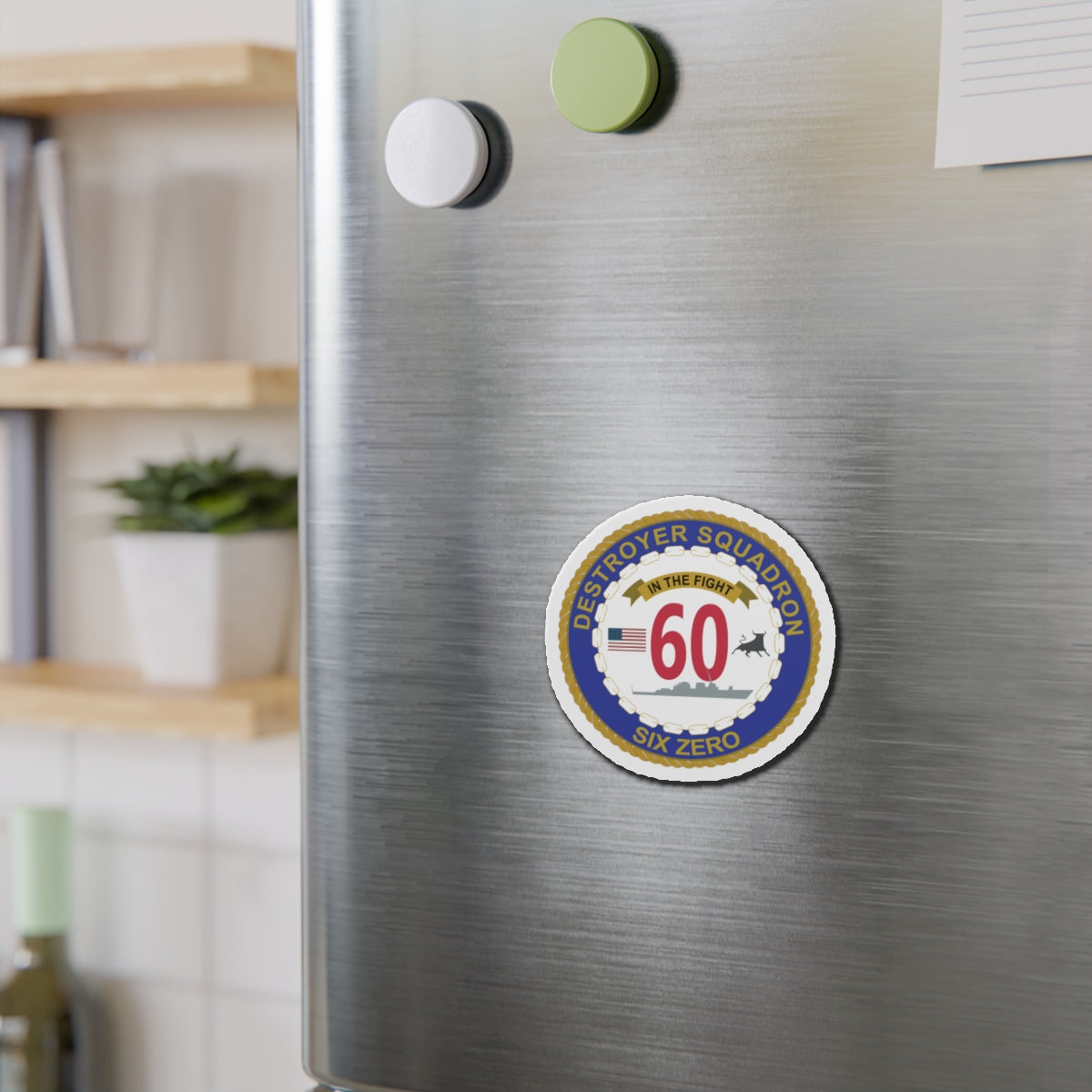 Die-Cut Magnet - Navy - Destroyer Squadron 60 wo txt