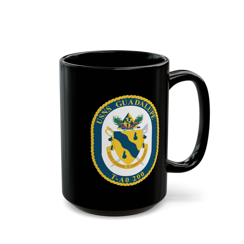 Black Mug (11oz, 15oz) - Navy - USNS Guadalupe (T-AO 200) wo txt X 300