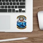 Die-Cut Vinyl Sticker - NAVY - USS Undersea Warfare Field - San Clemente Island - Crest - w scene - 3D - Enhanced
