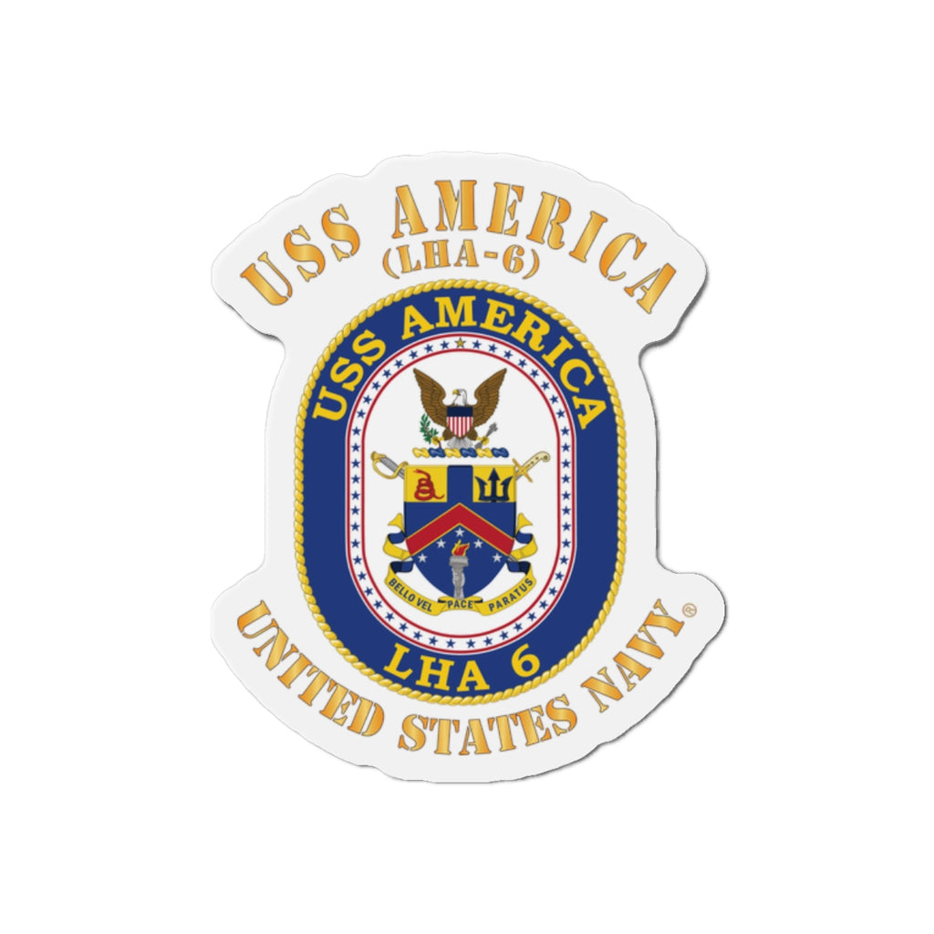 Die-Cut Magnet - Navy - Navy - USS America (LHA-6)