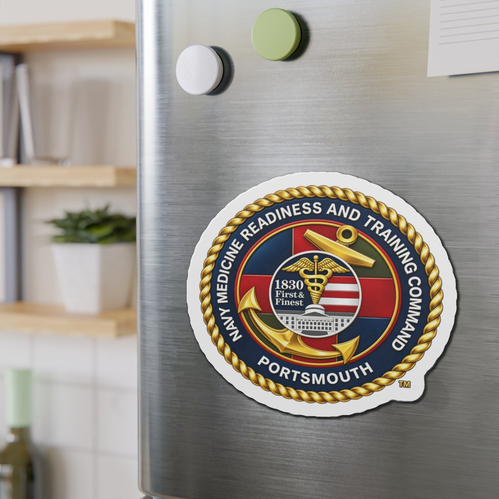 Die-Cut Magnet - Navy - Naval Medical Center Portsmouth wo txt - 3D - Enhanced