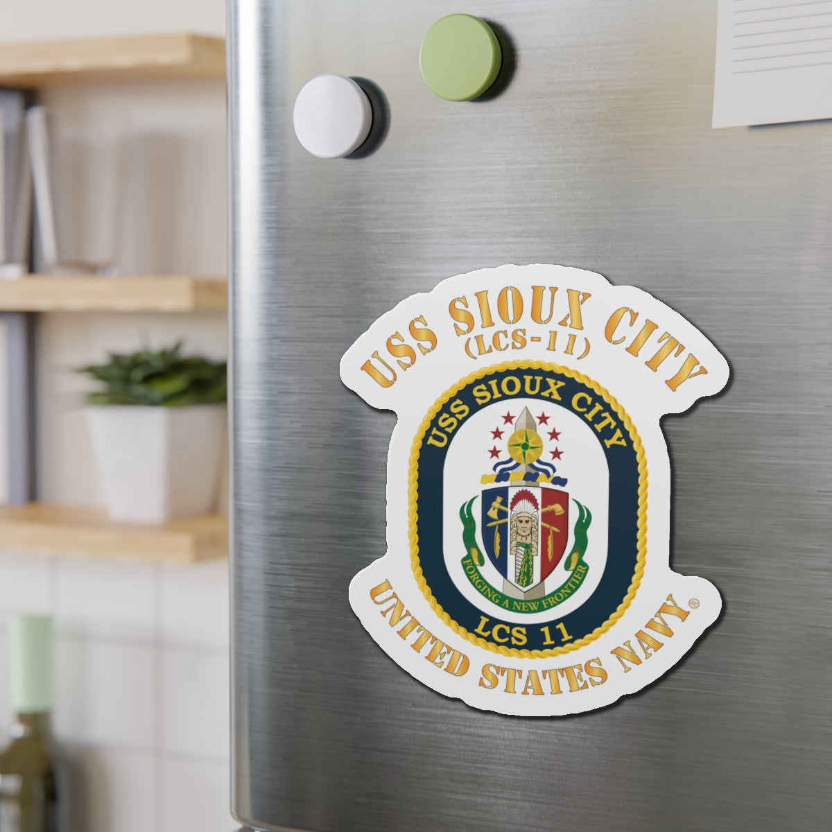 Die-Cut Magnet - Navy - USS Sioux City (LCS-11)