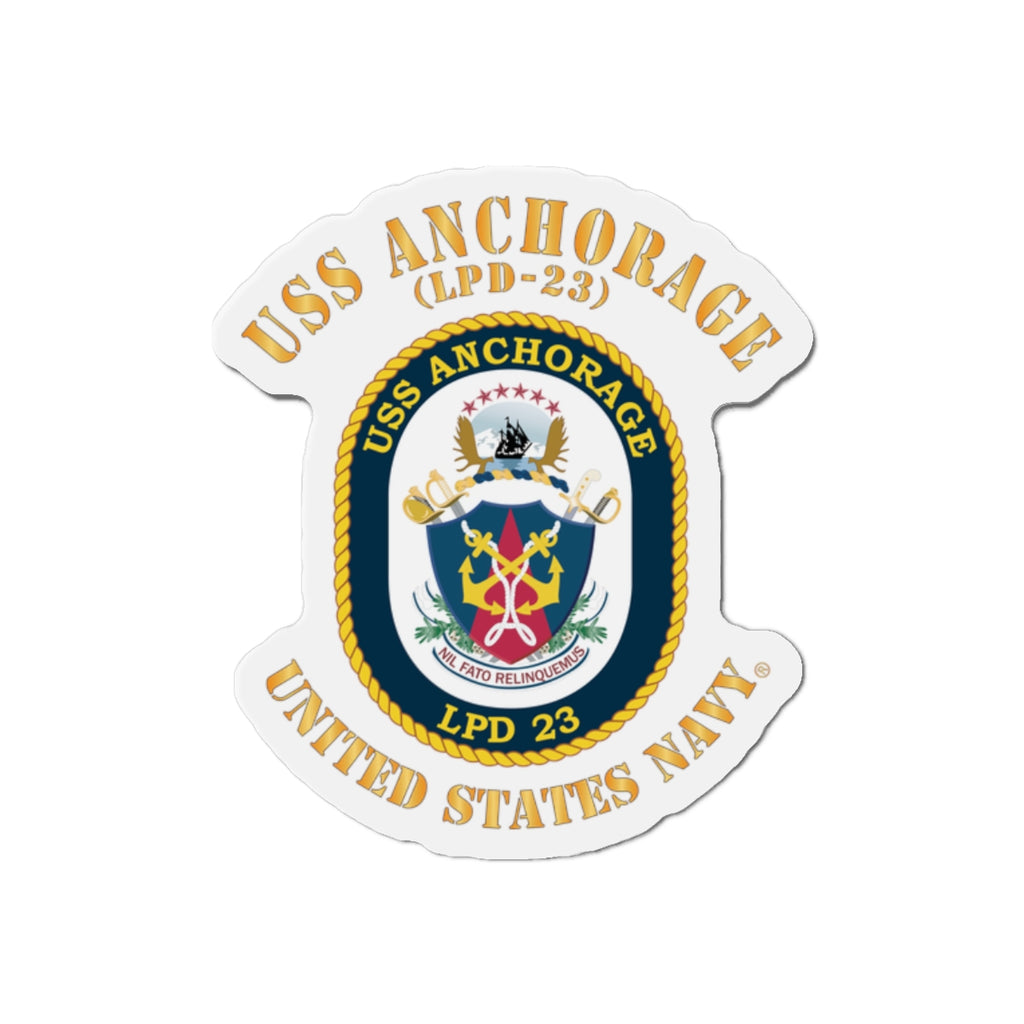 Die-Cut Magnet - Navy - USS Anchorage (LPD-23)