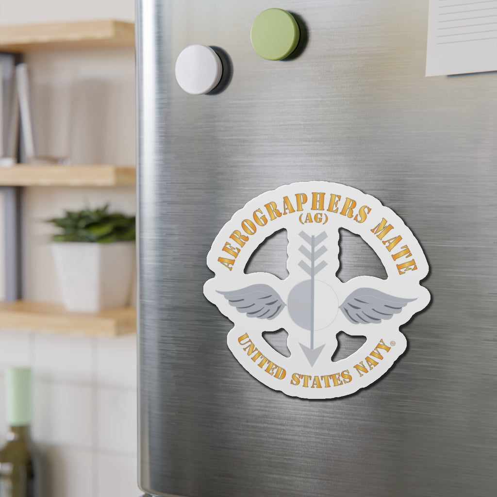 Die-Cut Magnet - Navy - Aerographers Mate (AG) X 300