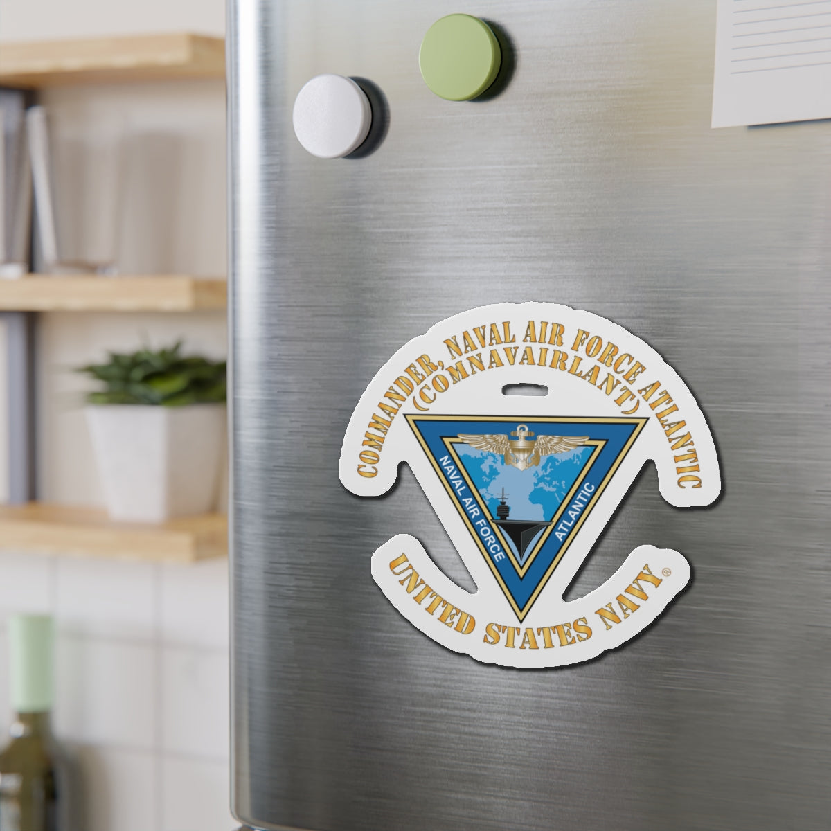Die-Cut Magnet - Navy - Commander, Naval Air Force Atlantic - COMNAVAIRLANT