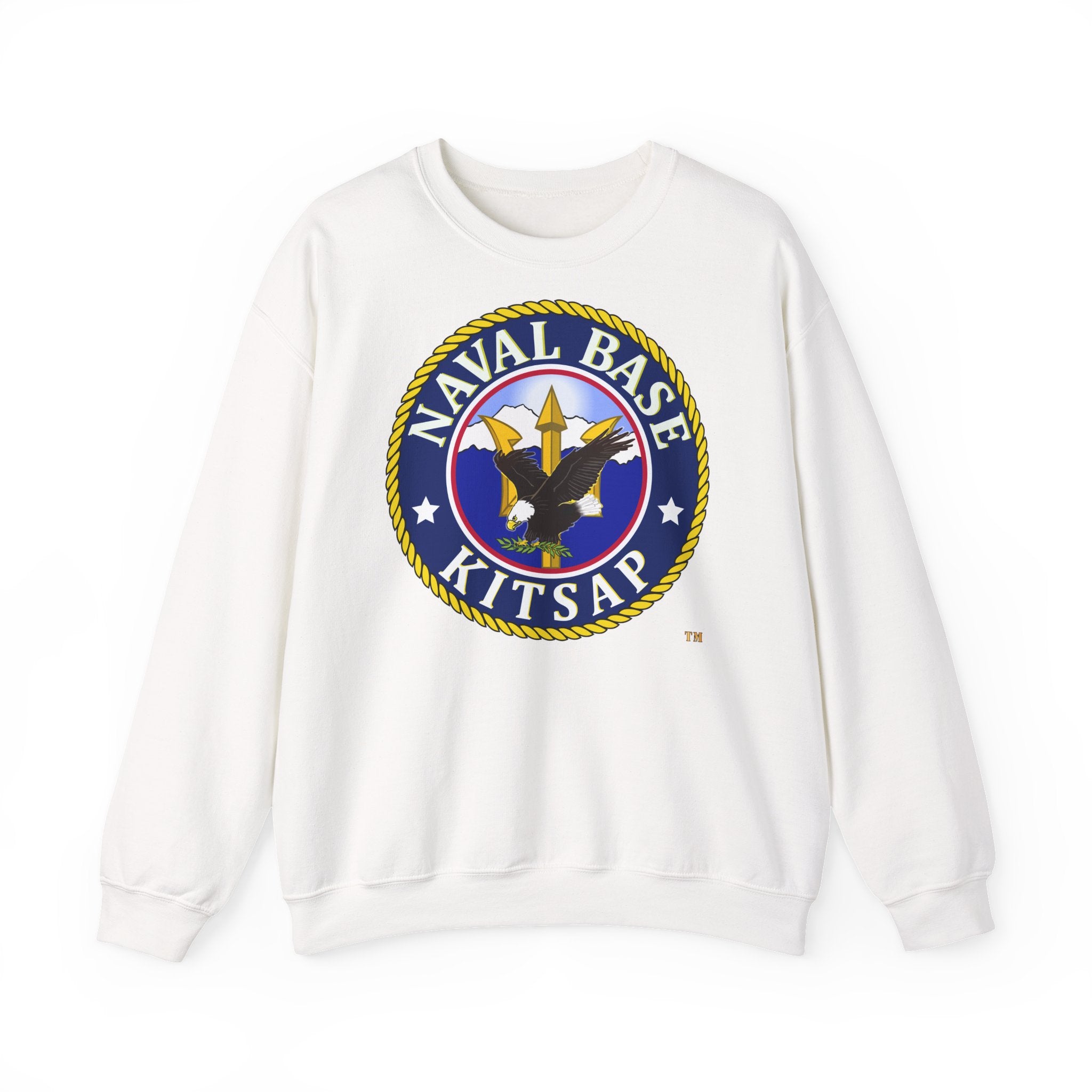 Unisex Heavy Blend™ Crewneck Sweatshirt - Navy - Naval Base Kitsap wo txt