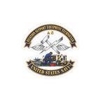 Kiss-Cut Vinyl Decal - Navy - Rate - Aviation Support Equipment Technician (AS) with Scene - 3D - Enhanced