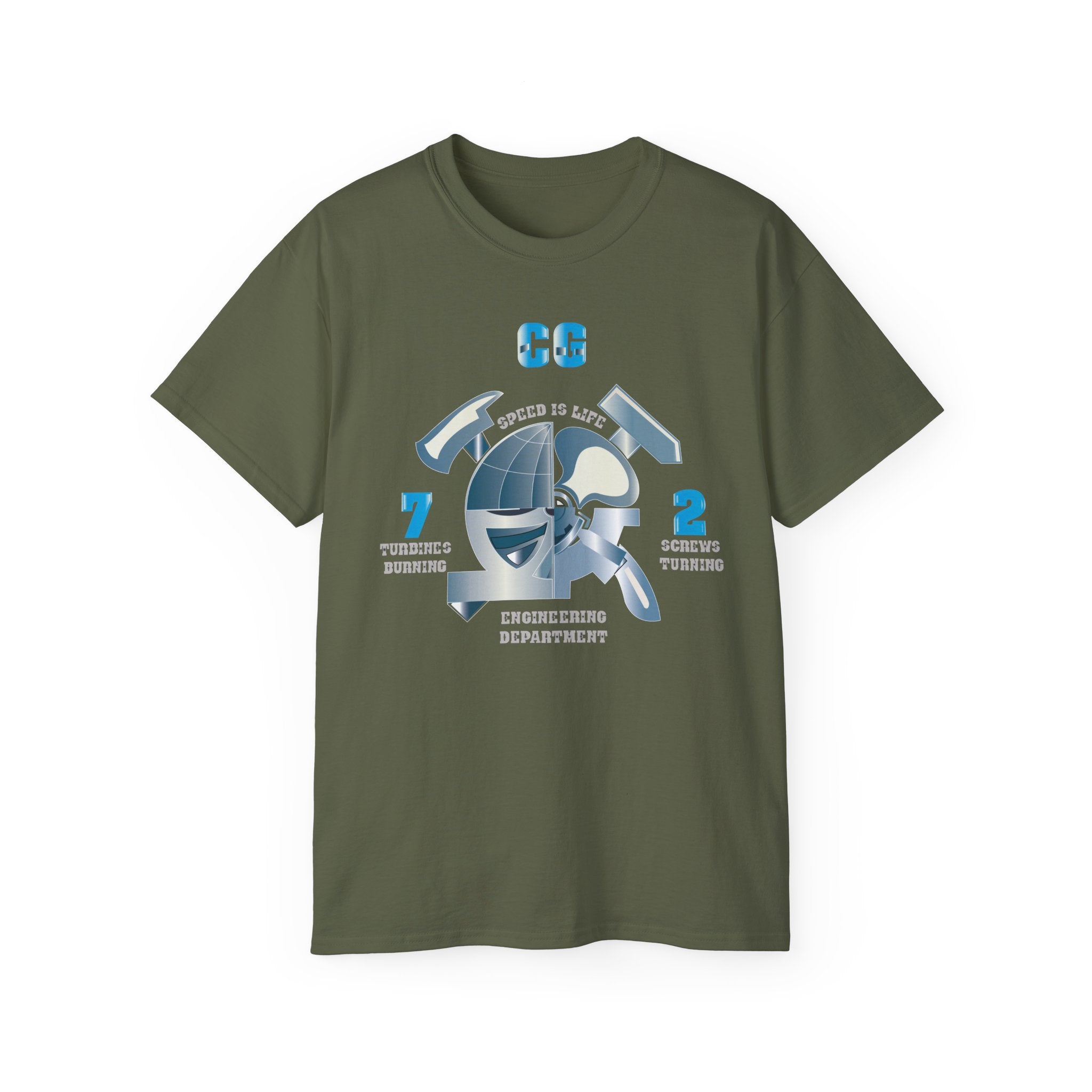 Unisex Ultra Cotton T-Shirt - Navy - CG 72 - Engineering Department