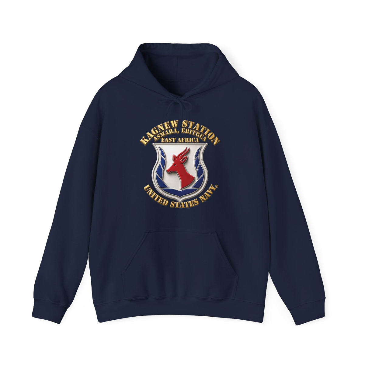 Unisex Heavy Blend™ Hoodies - Navy - Kagnew Station - Asmara, Eritrea - East Africa - 3D X 300