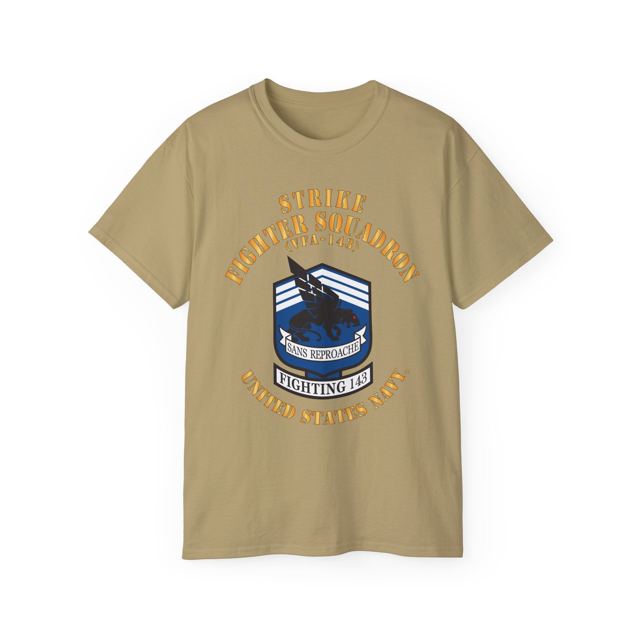 Unisex Ultra Cotton T-Shirt - Navy - Strike Fighter Squadron 143 (VFA-143) X 300