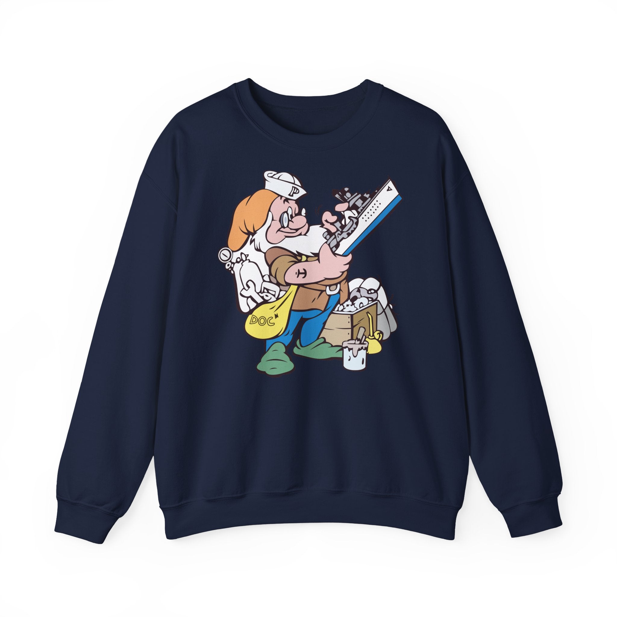 Unisex Heavy Blend™ Crewneck Sweatshirt - Navy - USS Piedmont (AD-17) wo txt