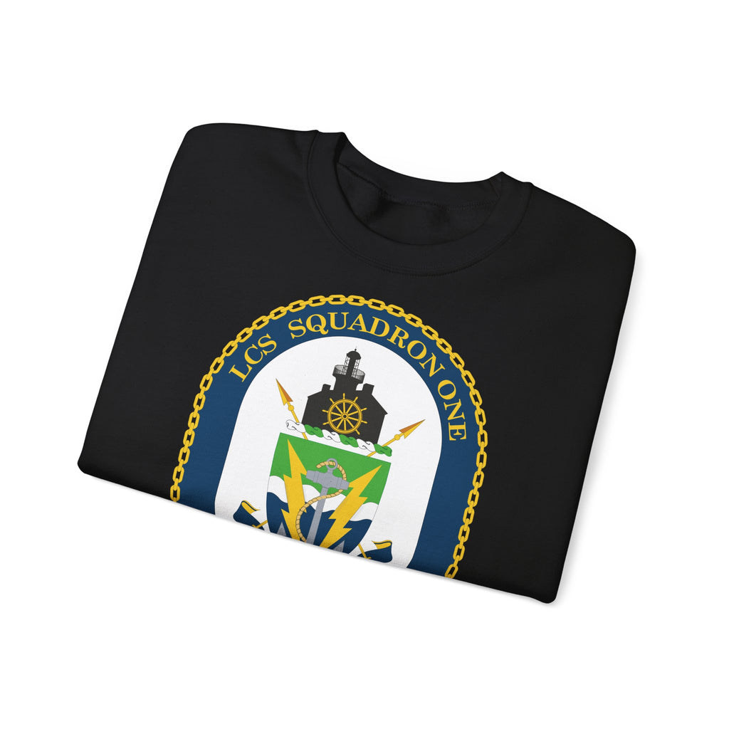 Unisex Heavy Blend™ Crewneck Sweatshirt - Navy - LCS Squadron One (LCSRON 1) wo txt